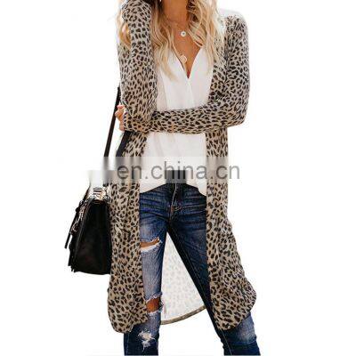 2021 New Style Winter, Women Long Sleeve Green Camo Print Cardigans/ photo-2