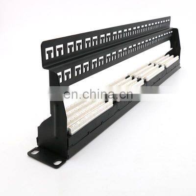 MT-4026 Hot-sale Products Detachable 1U 48port 19 Inch Blank Patch Panel With Cable Manger photo-5
