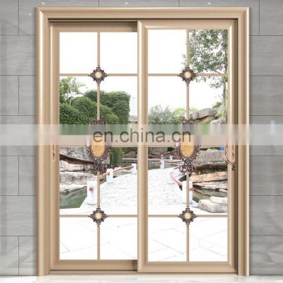 Aluminium frame tempered glass sliding door garden  doors