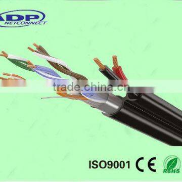 2016New style cat5 +2c power ethernet cable