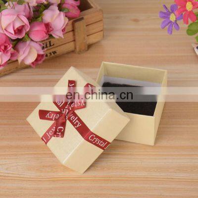 MOQ 10pcs Delicate Jewelry Box With Ribbon Decoration in Stock photo-3