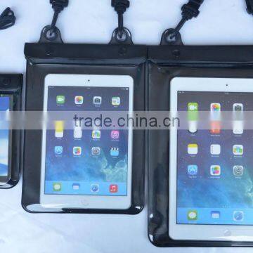 Dry Vacation Swimming Water Resistant Case For iPad Air Tablet With Lanyard Pouch