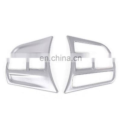 Matte Chrome Interior Accessories Steering Wheel Button Cover Trim For BMW 3 4 Series F30 F34 GT