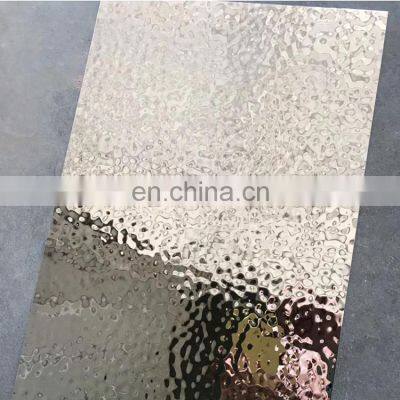 4ftx8ft 304 Ss 3d Water Ripple Wave Color Stainless Steel Ceiling Cladding Sheet