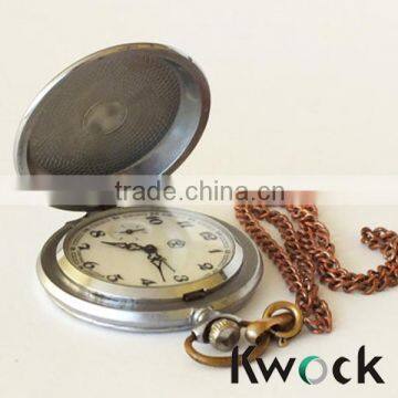 Fashion Roman numeral cased quartz movement cheap pocket watch