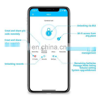 Wifi Ttlock Apps Intelligent Biometric Smart Lock Price Electronic Digital Smart Fingerprint Door Handel Lock For Security Home