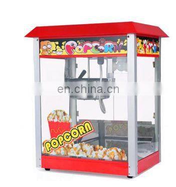 Hot sale automatic hot air popcorn machine commercial kettle gas popcorn machine with cart