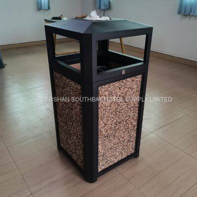 Outdoor/Indoor Aggregate Panel Trash Can photo-3