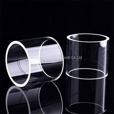 Cutting Transparent Quartz Glass Tube Large Diameter Quartz Tube photo-2