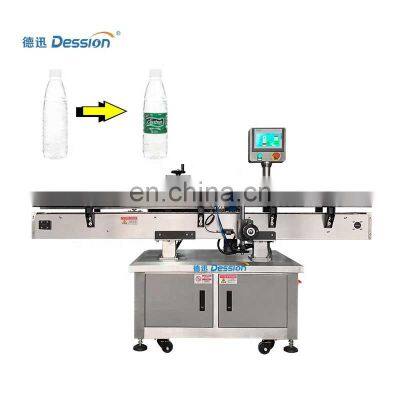 High quality dession vertical automatic bottle labeling machine water bottle label machinery