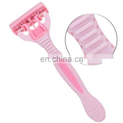 2pcs/Pack Women Razor Germany Stainless Steel Sharp Safety Razor 6 Blades Female Razor Blade Disposable Razor Factory photo-5