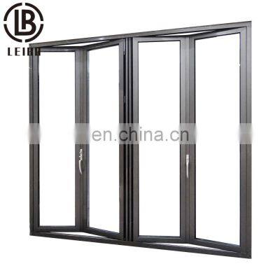 Residential Exterior Double Glazing Aluminum Soundproof Aluminum Glass Patio Sliding Bifold Door