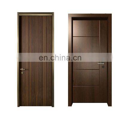 High quality Simple apartment house wood door Steel Armored Door doors wooden