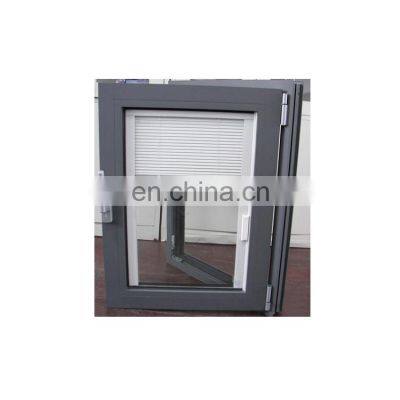 blind inside double glass window/aluminum blinds windows