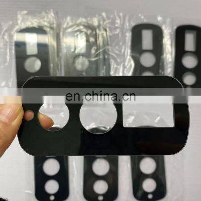 Black Printed Silk Screen Tempered Glass With Holes for Instrument Panel Glass photo-5
