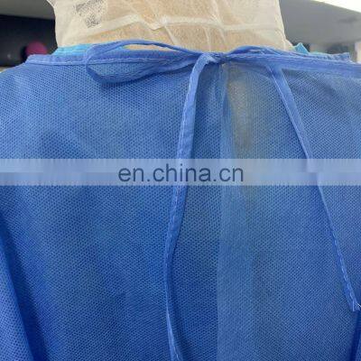 Disposable SMS Isolation Gown With Knit Cuff