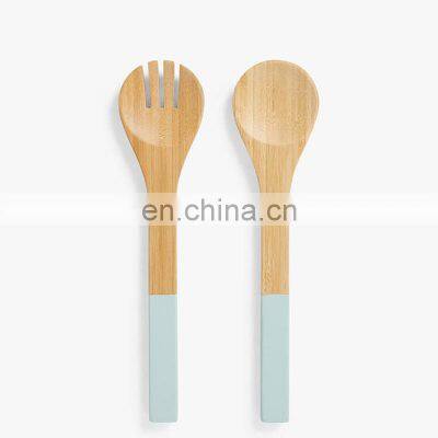 Set Natural Bamboo Bowl And Lacquer Utensils Eco Friendly Handmade Serving Heathy Bowls Wholesale in bUlk