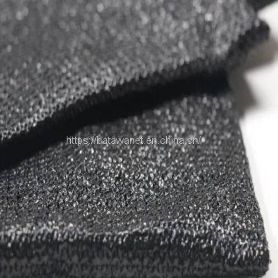 220gsm Heavy Density Black Shade Net With Knitted Eyelet Shading Fence Net photo-3