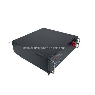 19 Inch Rack Mount Battery Solar Lithium 48V 51.2V 50ah 100Ah 150Ah 200Ah 400Ah LiFePO4 Battery Pack 48V for Base Station photo-3