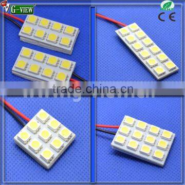 Ba9s,T10.Festoon pcb 5050 12v auto led dome light roof light car dome light/license plate lamp