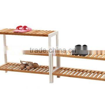 Eco-Friendly 100% Bamboo Shoe Rack