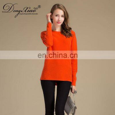 Popular Knitted Plus Size Crew Neck Pure Cashmere 2021 Sweater Womens photo-5