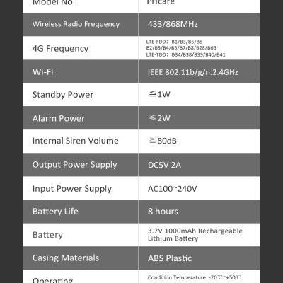 Home Seurity Alarm System WiFi 4G 433/868 MHz Smart Gateway photo-5
