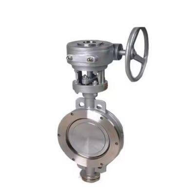 API609 Stainless steel SS304 metal seat Wafer Triple Double Offset Eccentric Butterfly Valve