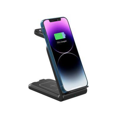 Hot Selling 4 in 1 Cellphone Mount Wireless Charging 15W Fast Wireless Charger Stand For iPhone 11 12 13 14