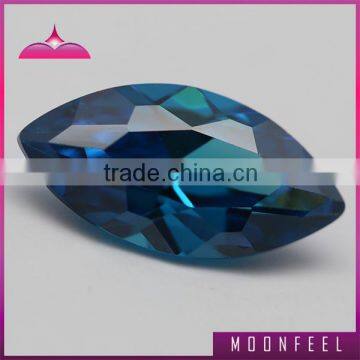 Hot sale aquamarine marquise shape raw cubic zirconia gemstone