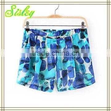 New Women Casual Summer Stone Print Pants