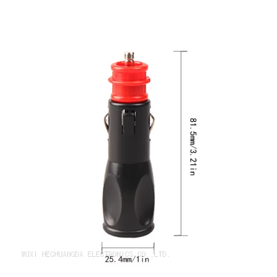 American car cigarette lighter plug with lamp gold plated 12V/24V 5A 10A 20A bakelite Cigarette Lighter Adapter Connector