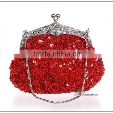 2015 new style whosale chinese handmade beaded clutch bag