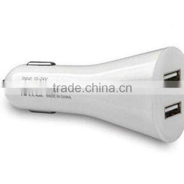 Wholesale White USB Car Charger 2 Port