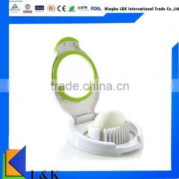 Promotional creative plastic kitchenware egg cutter/egg slicer