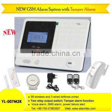 hot seller cheap intrusion alarm system with sos key 007M2K