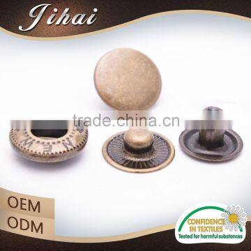 Factory Direct Sale Brass Metal Silver Spring Snap Button photo-3