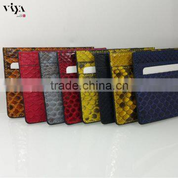 2016 New Design ID Card Holder Genuine Python Leather Business Card holder High Quality Credit Card Holder