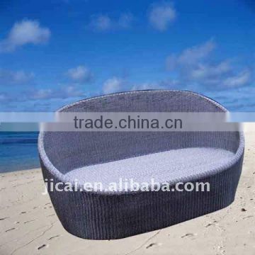 oval rattan bed