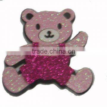 Garment fabric accessories Bear sticker