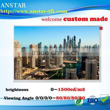 2016 10.1 inch high brightness lcd 8bit*LVDS
