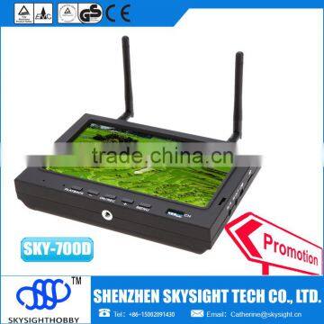 SKY-700D FPV 5.8G 32CH Diversity 7 Inch FPV MONITOR WITH DVR drone fpv