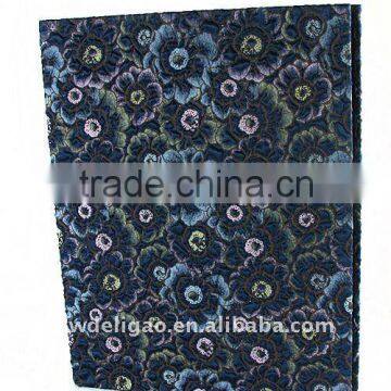 Flower Design Color Cloth Wrapping Ring Binder Desktop File Folder for Office Stationery Cardboard A4 or FC Size