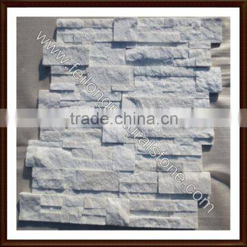 white quartzite wall cladding