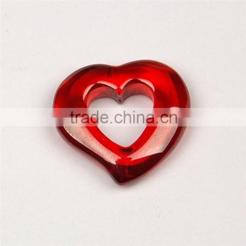 Beautiful Natural Heart Shaped Red CZ Stones