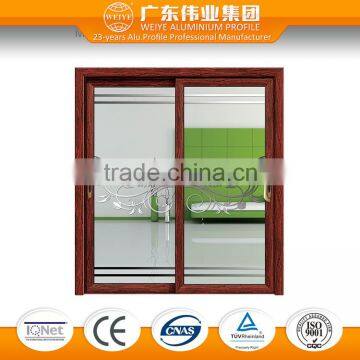 Customized furniture interior wooden glass sliding doors