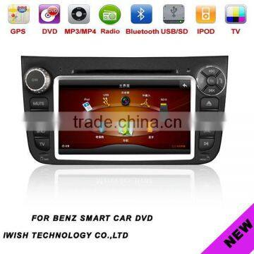 7 inch iwish car dvd for BENZ SMART comes with canbus digital tv for optional