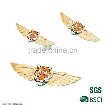 Tiger head with wings badge Souvenirs Pin Badge