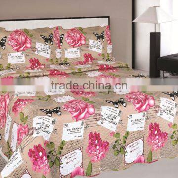 china supplier softextile quilt microfiber printed quilt