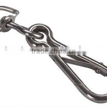 Nickel Plated Smplex Hook With Swivel Ring BT-5001 In Rigging Snap Hook